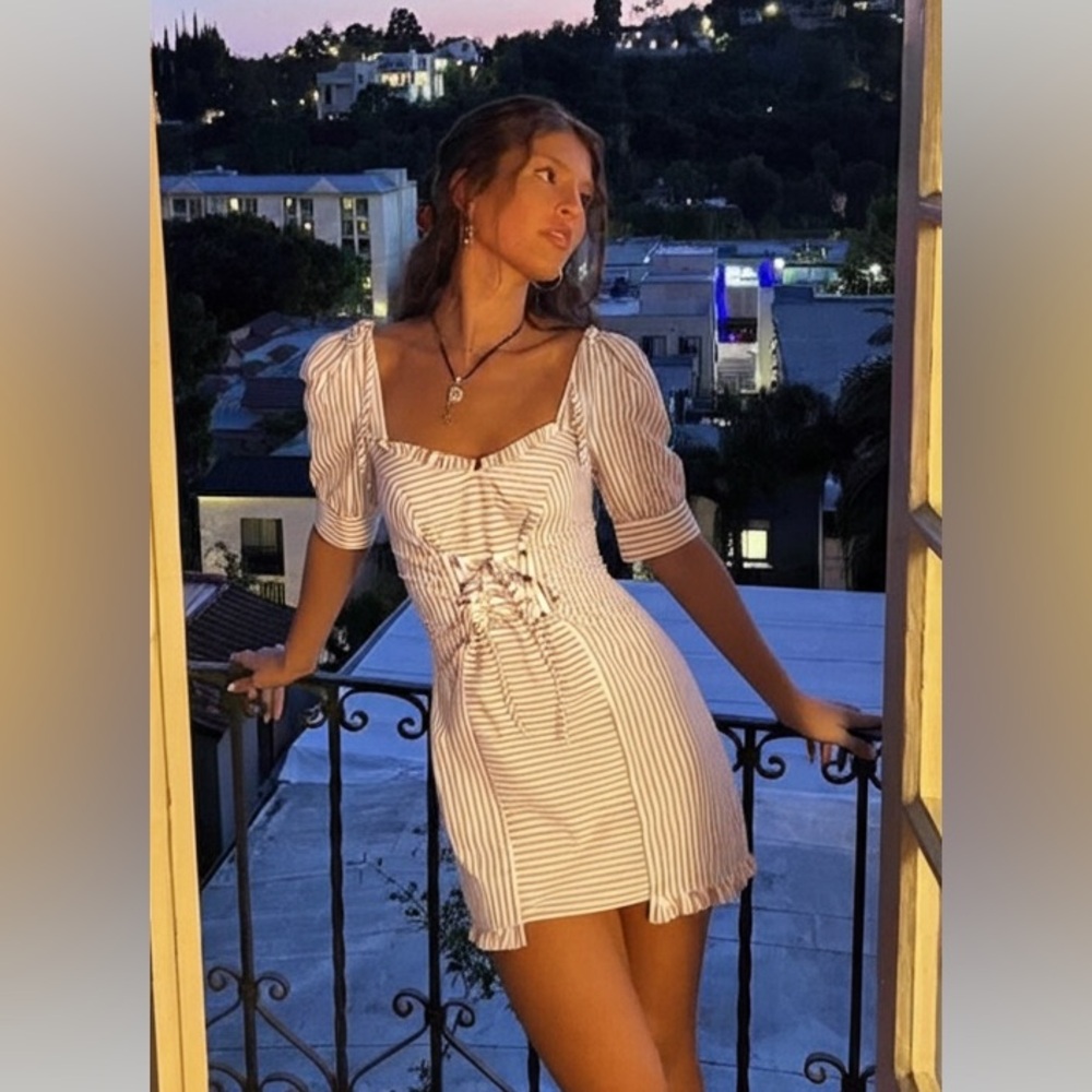 For love & lemons Women's Striped Dress - Picture 2 of 10